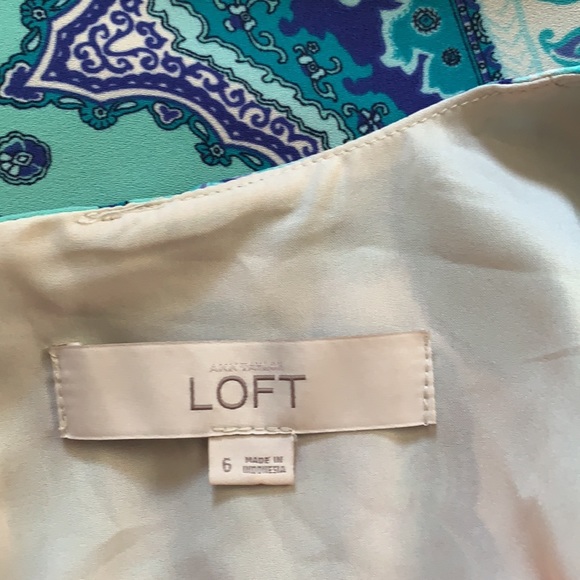 Loft paisley dress like new - Picture 8 of 10